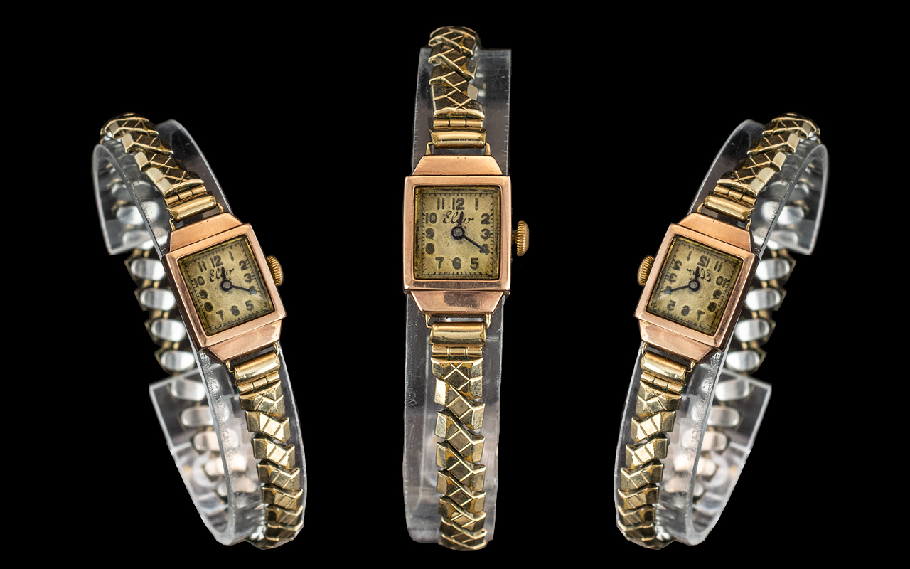 Ladies 1920s 9ct Gold Mechanical Wrist W