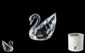 Small Swarovski Swan In Original Box Fro