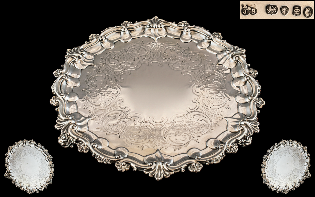 Edward & John Barnard Silver Salver, wit