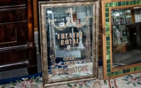 Large Advertising Mirror, 'Theatre Royal