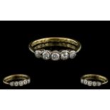 18ct Gold Attractive 5 Stone Diamond Set