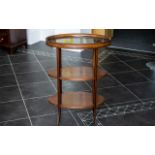Edwardian Butler's Three Tier Table with