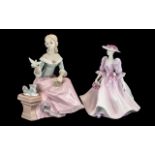 A Coalport Figure Ladies of Fashion Barb