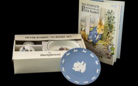 A Small Collection of Peter Rabbit Wedgwood comprising, Peter Rabbit plate,