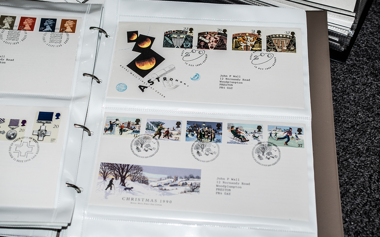 Large selection of first day covers spanning the 1980s and 1990s. - Image 2 of 3