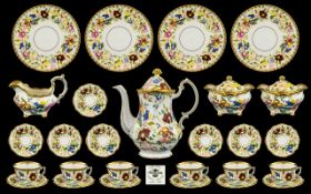 Hammersley Superb Hand Painted ( 28 ) Piece Part Tea - Dinner Service.