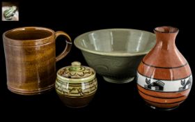 Four Pieces of Art Pottery,