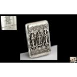 Indian Colonial Interest - Embossed Presentation Cigarette Case,