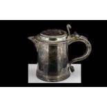 William III Silver Tankard By Richard Green, London 1697. Plain Tapering Cylindrical Body.