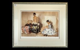 Russell Flint Limited Edition Print 'The Dress Fitting', No. 352/850. Blind embossed stamp, mounted,