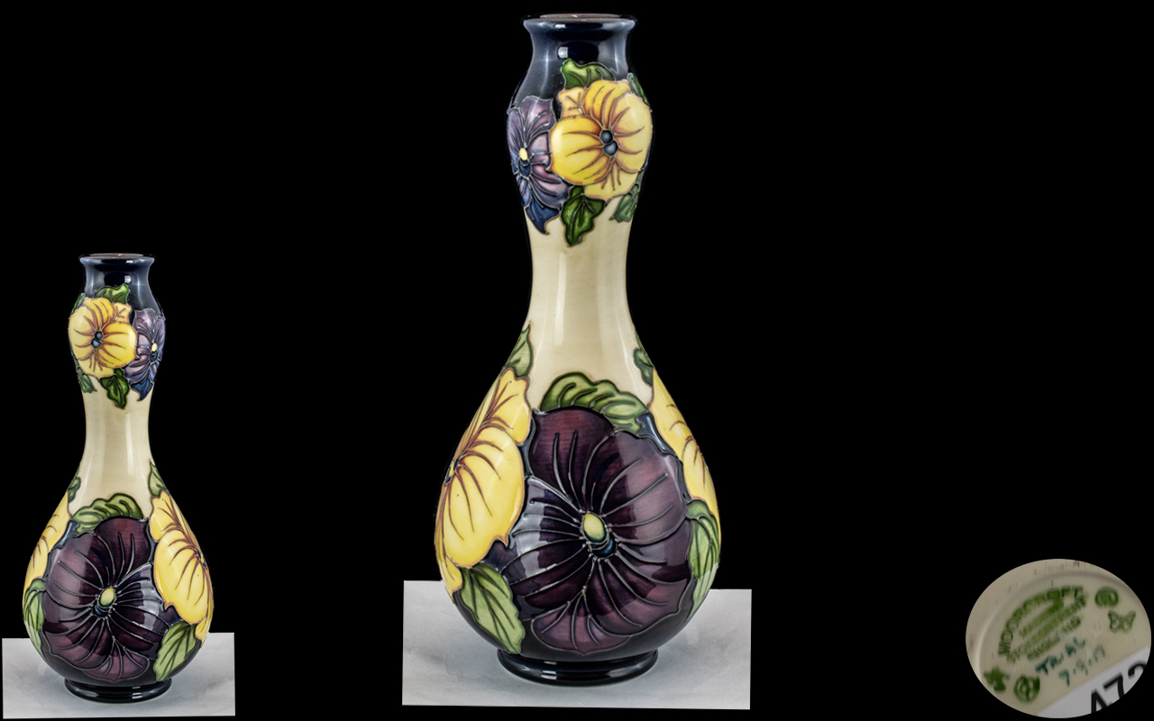 Moorcroft - Superb Modern Hand Painted Trial Vase, Dated 7-9-17.