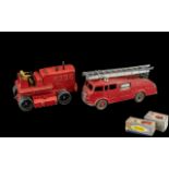 Dinky Toy Heavy Tractor, No. 963, boxed, together with another boxed Dinky Fire Engine No. 955.