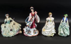 A Collection of Four Figures to include Royal Doulton H.N. 1836 Vanessa a/f, Royal Doulton H.N.