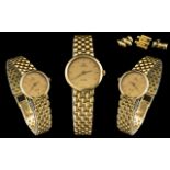 Omega - Ladies Superb 18ct Gold Deville Wrist Watch. Full Hallmark for 750 - 18ct.