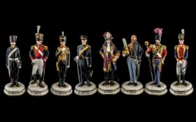Michael Sutty The Porcelain Manufacturer a Collection of Eight Limited Edition Figures all numbered