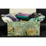 Collection of 27 Assorted Vintage & Modern Scarves, Wraps & Shawls, including Jacqmar, Cacharel,