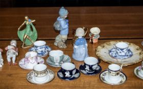 A Collection of Cabinet Cups and Saucers to include Noritake, Danish, Italian, French, etc.