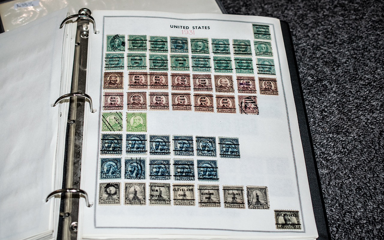 Collection of American, USA United States stamps in two albums. - Image 3 of 5