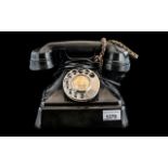 A Converted Early 20th Century Black Telephone, GPO telephone marked C36 GPO No. 164234.