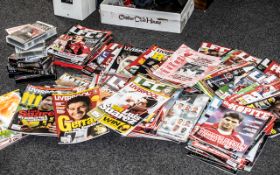 Liverpool F.C & International Interest. A Box of Football Programmes and Magazines Relating to