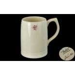 Keith Murray Wedgwood Signed Tankard, Cream Colour way. Condition Is Mint and 1st Quality.