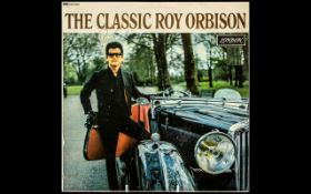 Roy Orbison Autograph on Album Cover, 'The Classic Roy Orbison', record inside.