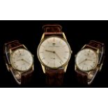 Gents Girard-Perregaux Wristwatch, Champagne Dial With Gilt Baton Numerals And Hands,