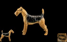 Beswick Airedale Terrier - Monarch Dog Figure.