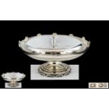 A Fine Sterling Silver Pedestal Dish and Cover,