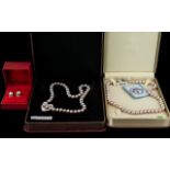( 2 ) Boxes of Cultured Coloured Pearls of Matched Sizes with Clasps.