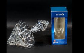 Modern Glass Decanter in unusual style,
