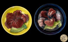 ( 2 ) Moorcroft Bowls, Both Bowls have the Original Stickers to Undersides,