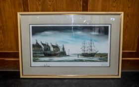 Ship Interest - Limited Edition Signed Print 'The Schooner', by R Folland,