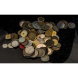 Bag of Mixed Copper and Foreign Coins.