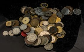 Bag of Mixed Copper and Foreign Coins.