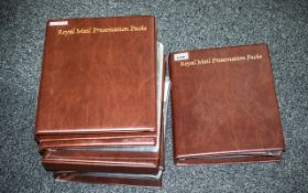 Five Albums of Royal Mail Presentation Packs, approximately 240 packs,