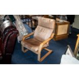 Designer Bentwood Danish Armchair covere