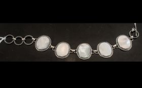 Mother-of-Pearl Plaque Bracelet, finely