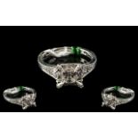 Swarovski Zirconia Set Cluster Ring, a s