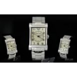 Emporio Armani Ladies Silver Tone Stainl