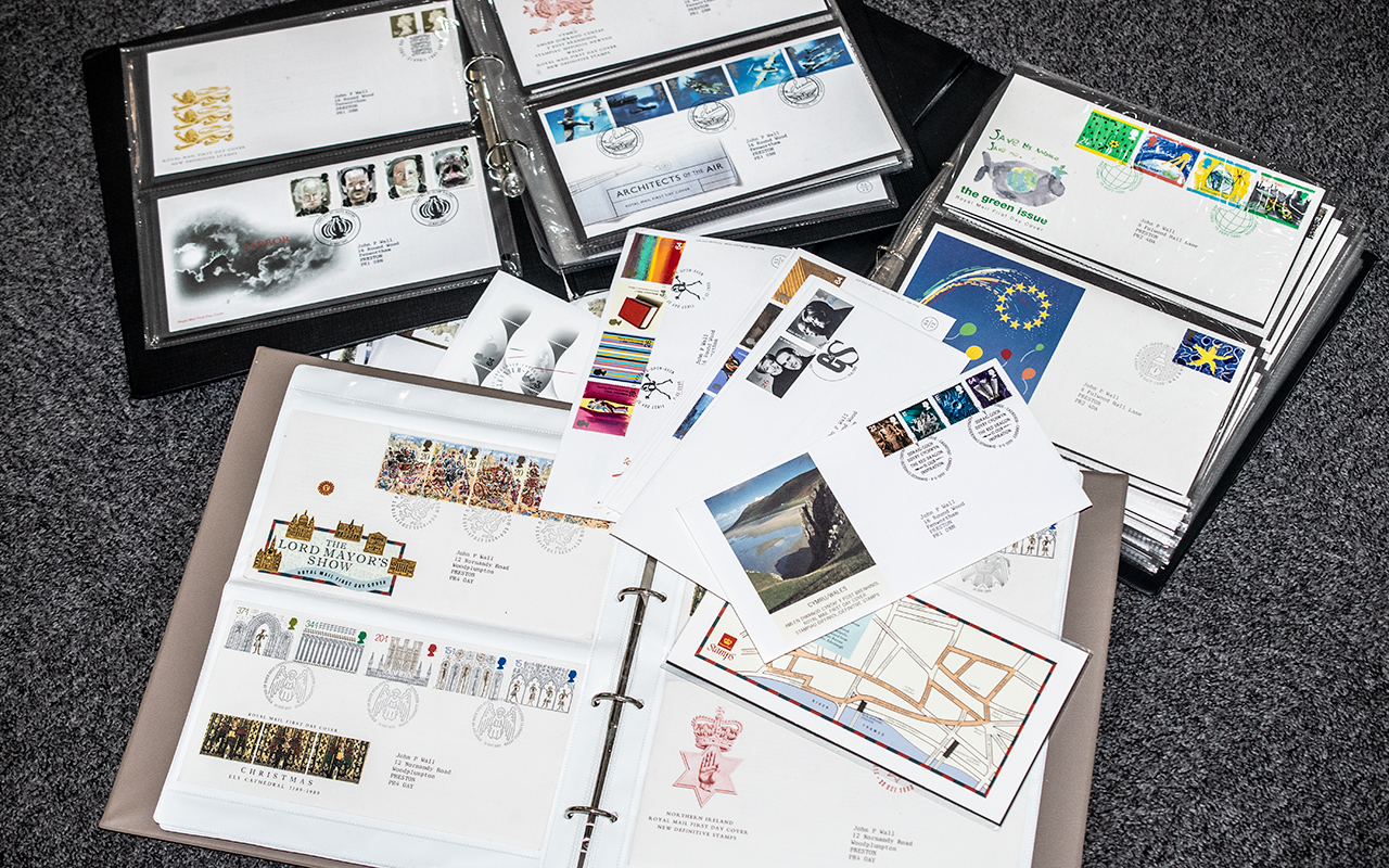 Large selection of first day covers span