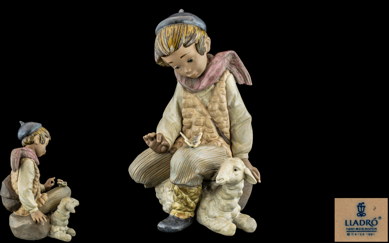 Lladro - Gres Hand Painted Figure ' Tend