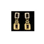 Garnet Contemporary Designer Drop Earrin