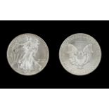 United States of America Liberty Silver Dollar - Marked 1 oz Fine .999 Silver Purity - Date 2013.