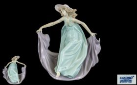 Lladro - Hand Painted Porcelain Figure ' May Dance ' Model No 5662. Issued 1990 - Retired. Height 8.