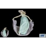 Lladro - Hand Painted Porcelain Figure ' May Dance ' Model No 5662. Issued 1990 - Retired. Height 8.