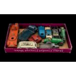 Collection of Vintage Diecast Model Cars and Trucks, including Dinky Leyland Comet,