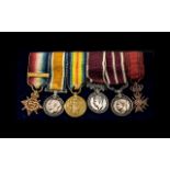 Set of Six Miniature Dress Medals including MSM, LSGC, French Croix,