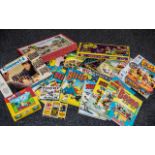 A Collection of Hardback Books and Games to include, Rupert, The Beano Book, The Beezer book,