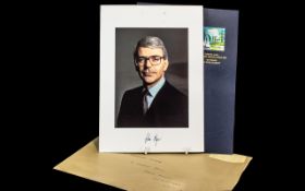 Hand Signed Photograph of John Major, former Prime Minister, together with a commemorative programme